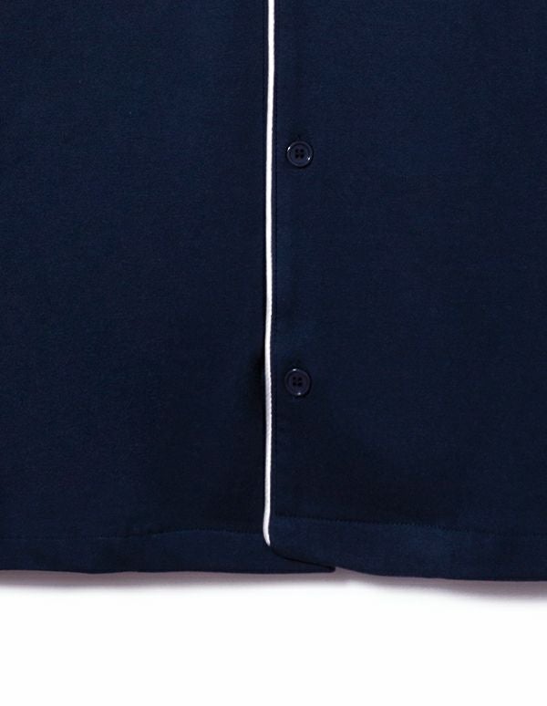 ペア展開あり】メンズコットンベアパジャマ長袖＆ロングパンツ/セット