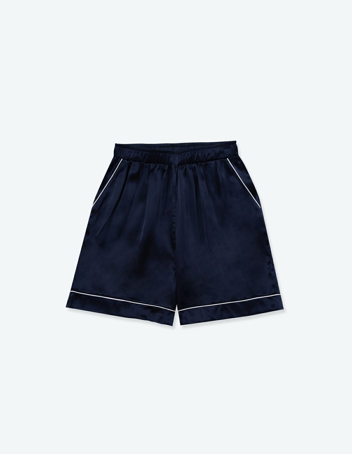 ペア展開あり】シルクパジャマ半袖＆ショートパンツ/セット【BOX付