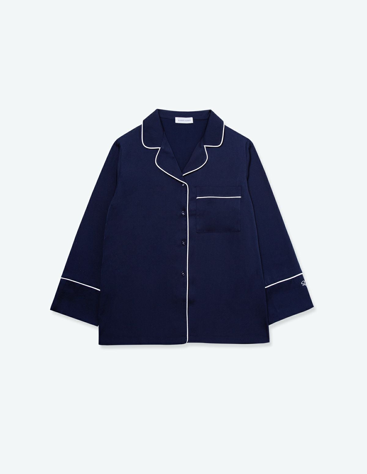 ペア展開あり】ヴィンテージサテンパジャマ長袖＆ロングパンツ/セット