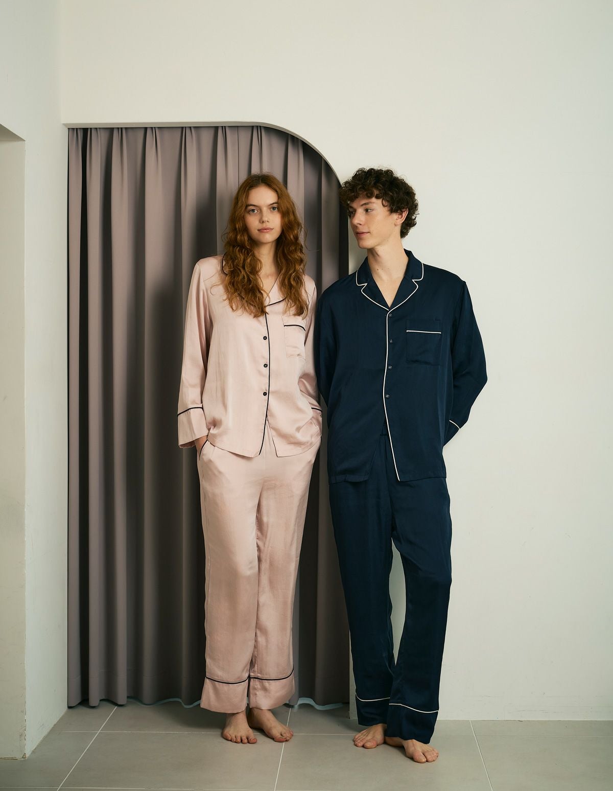 【新品未使用】SLEEPY SLEEPY ヴィンテージ サテンパジャマ セット SLEEPY SLEEPY（スリーピースリーピー） ルームウェア 部屋着