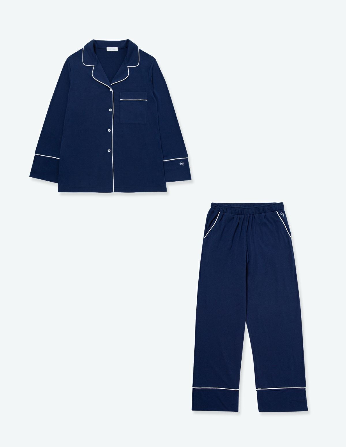 コットンベアパジャマ長袖セット【ペアパジャマ/限定BOX付