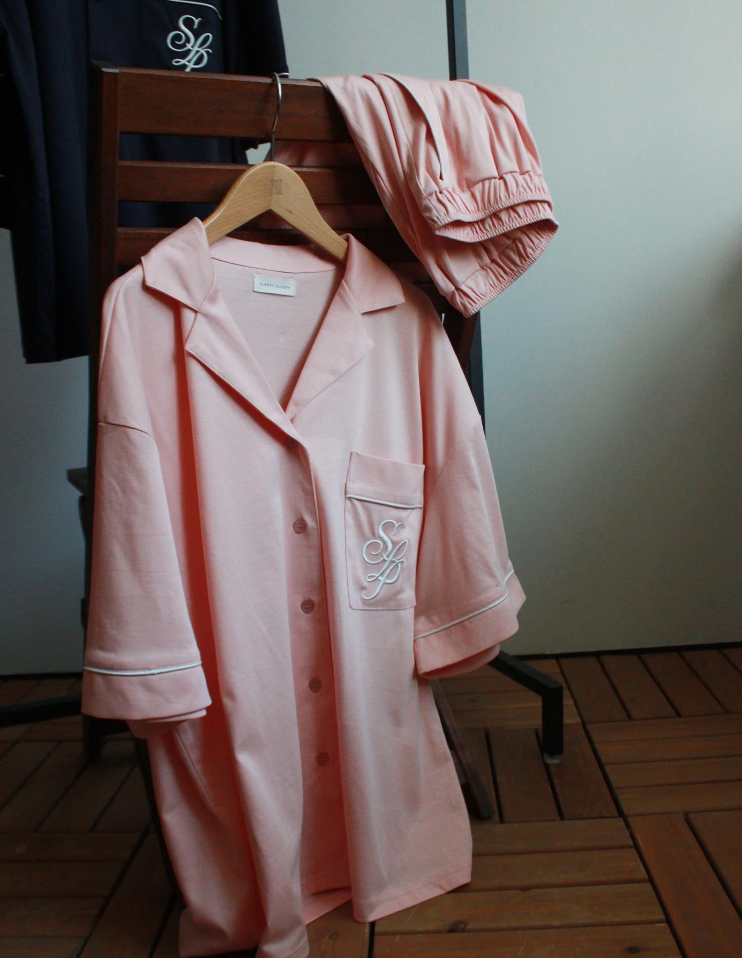 【未使用品】Burberry バーバリー パジャマ ピンク系 綿100% バーバリー 半袖パジャマ Lサイズ ピンク BURBERRY（ルームウェア